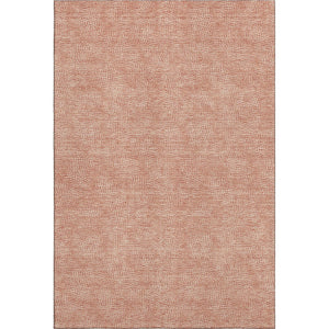 HomeRoots 10' X 14' Copper & Ivory Geometric Area Rug - Washable, UV-Protected, Modern Design for Living Spaces 682841