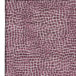 HomeRoots 5' X 8' Eggplant Geometric Area Rug - Durable, Stain Resistant, UV Protected for Modern Spaces 682843