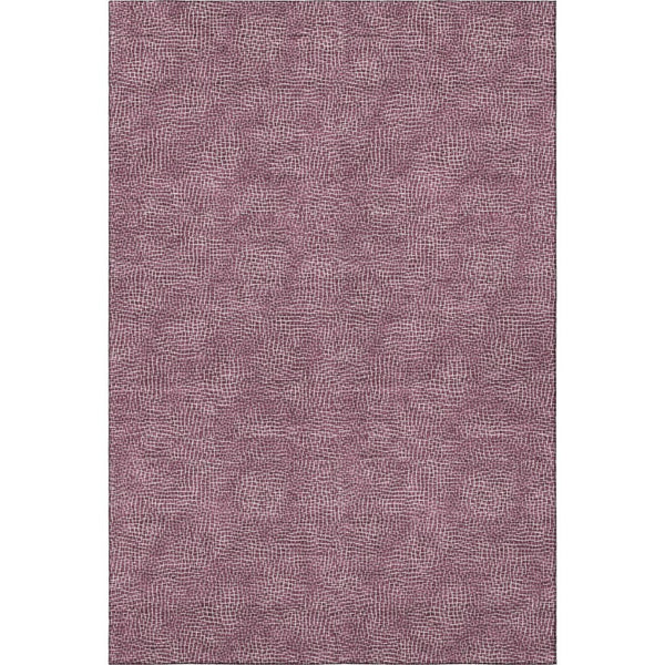 HomeRoots 8' X 10' Geometric Area Rug in Eggplant & Ivory – Washable, Stain Resistant, UV Protected, Durable Design 682845