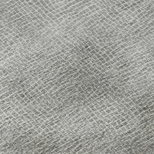 HomeRoots 8' X 10' Gray and Ivory Geometric Area Rug - Washable, UV-Protected, Stain-Resistant for Homes 682863