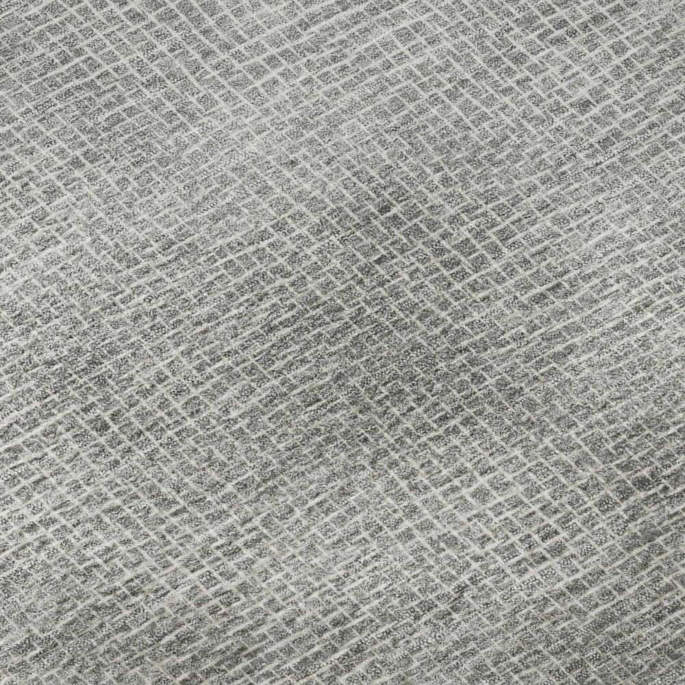 HomeRoots 10' Gray and Ivory Geometric Washable Area Rug - UV Resistant, Durable, Stain-Repellent Design! 682865