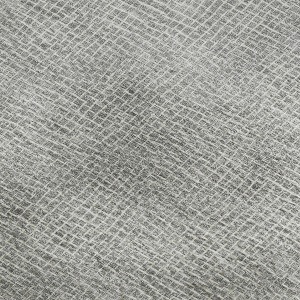 HomeRoots 10' Gray and Ivory Geometric Washable Area Rug - UV Resistant, Durable, Stain-Repellent Design! 682865