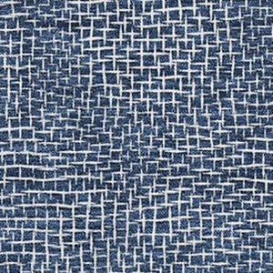 HomeRoots 5' X 8' Navy Blue & Ivory Geometric Area Rug - Washable, UV Protected, Perfect for Family Spaces! 682867