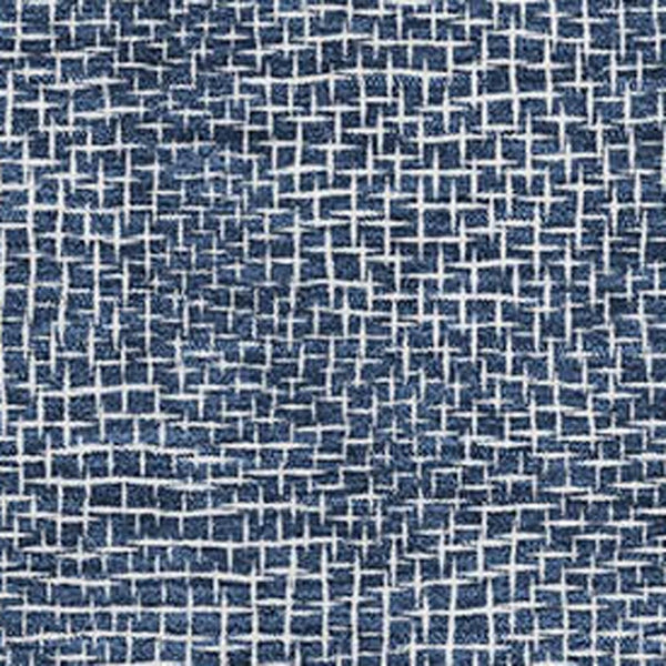 HomeRoots 10' X 14' Navy Blue Geometric Area Rug - Washable, UV Protected, Stylish & Durable for Busy Homes 682871