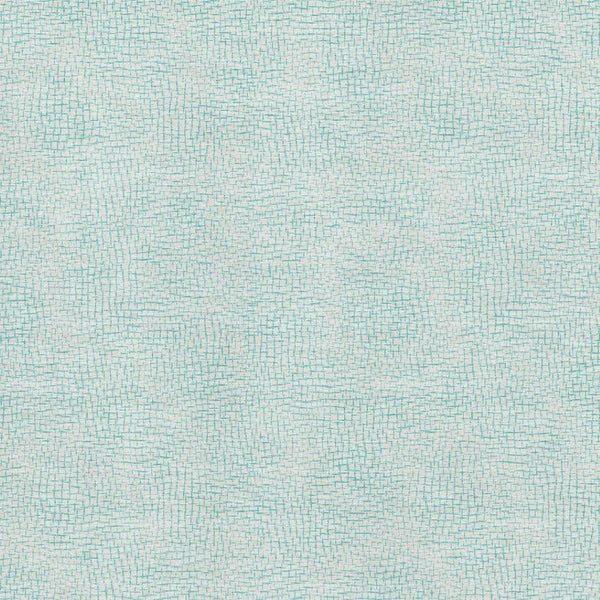 HomeRoots 5' X 8' Aqua and Ivory Geometric Area Rug – Washable, UV-Protected, Perfect for Family Spaces! 682891