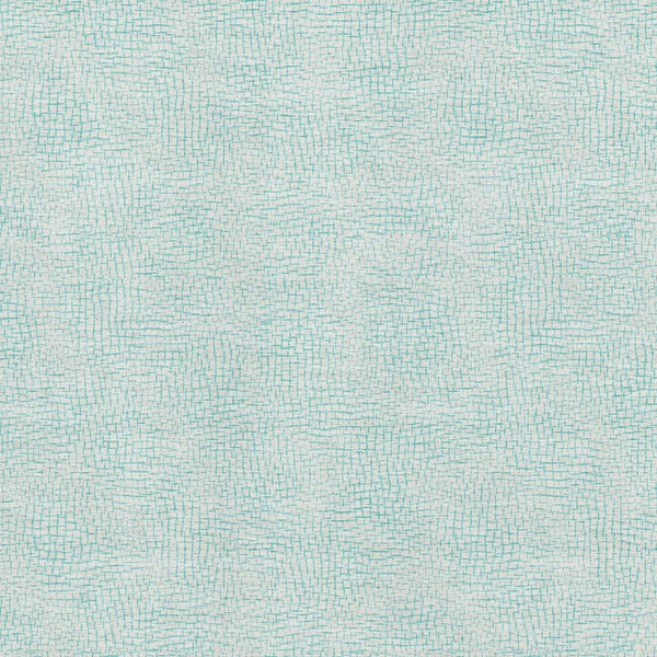 HomeRoots 9' X 12' Aqua & Ivory Geometric Area Rug - Durable, Washable, UV-Protected, Stylish for Any Space 682894