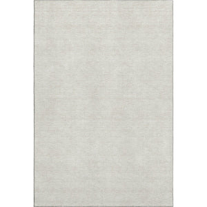 HomeRoots 5' X 8' Beige And Ivory Geometric Area Rug - Durable, Washable, UV Protected for Modern Spaces 682897