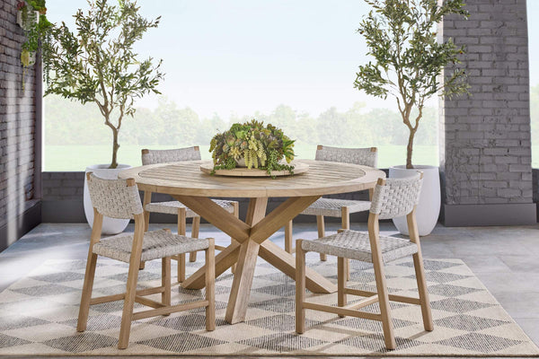 Essentials for Living Boca Outdoor 63" Round Dining Table 6829.W-ET