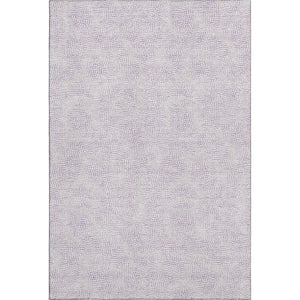 HomeRoots 9' X 12' Stylish Lavender and Ivory Geometric Area Rug – UV Protected, Stain-Resistant, Easy Care! 682906