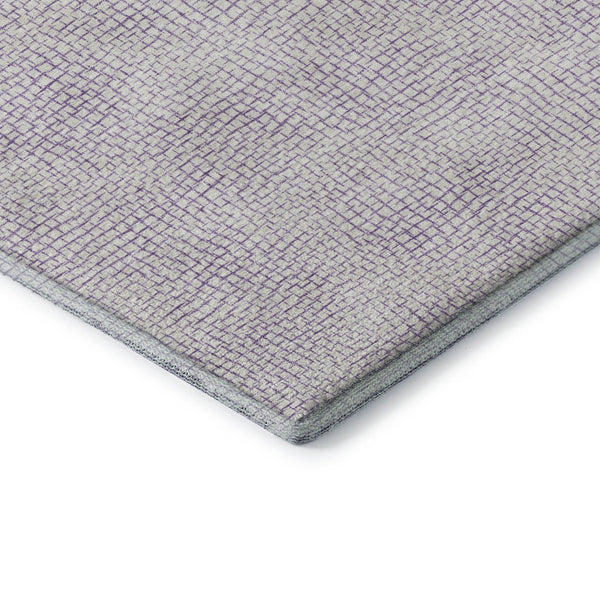 HomeRoots 9' X 12' Stylish Lavender and Ivory Geometric Area Rug – UV Protected, Stain-Resistant, Easy Care! 682906