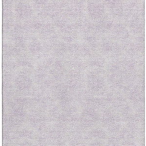 HomeRoots 9' X 12' Stylish Lavender and Ivory Geometric Area Rug – UV Protected, Stain-Resistant, Easy Care! 682906