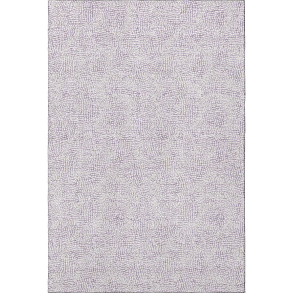 HomeRoots 10' X 14' Lavender and Ivory Geometric Area Rug - Washable, Stain-Resistant, UV Protected Beauty! 682907