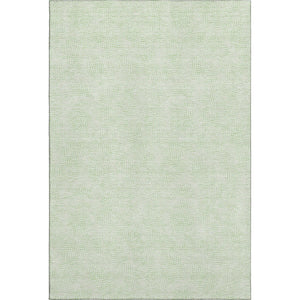 HomeRoots 5' X 8' Mint Green & Ivory Geometric Area Rug – Washable, UV Protection for Kids & Pets, Durable Design 682909
