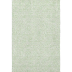 HomeRoots 5' X 8' Mint Green & Ivory Geometric Area Rug – Washable, UV Protection for Kids & Pets, Durable Design 682909