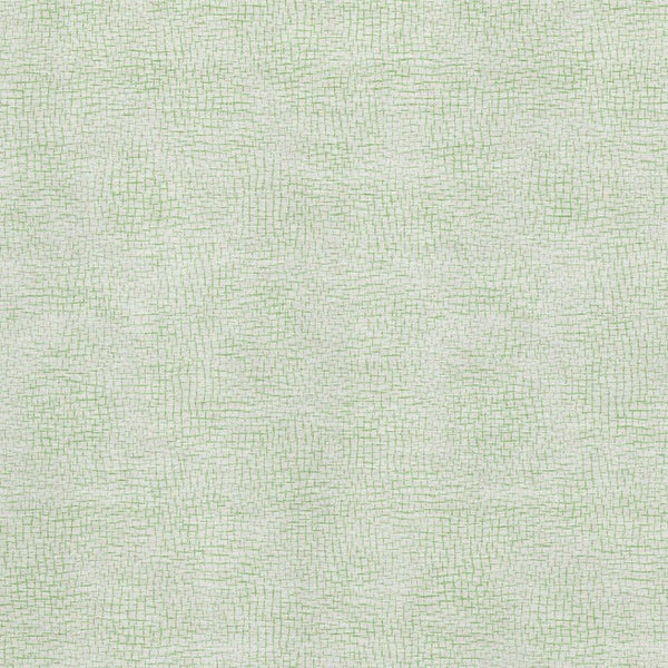 HomeRoots 10' X 14' Mint Green and Ivory Geometric Washable Area Rug with UV Protection for Modern Homes 682913