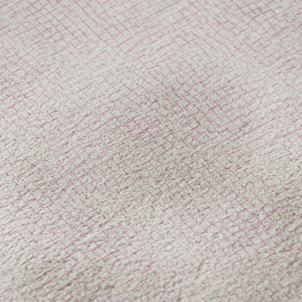 HomeRoots 10' X 14' Pink Geometric Area Rug - Washable, UV-Protected & Stylish for Modern Living Spaces 682925