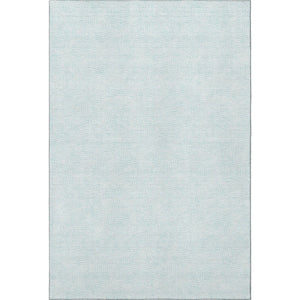 HomeRoots 8' X 10' Sky Blue & Ivory Geometric Washable Area Rug – Stain Resistant, UV Protected & Stylish Design 682929