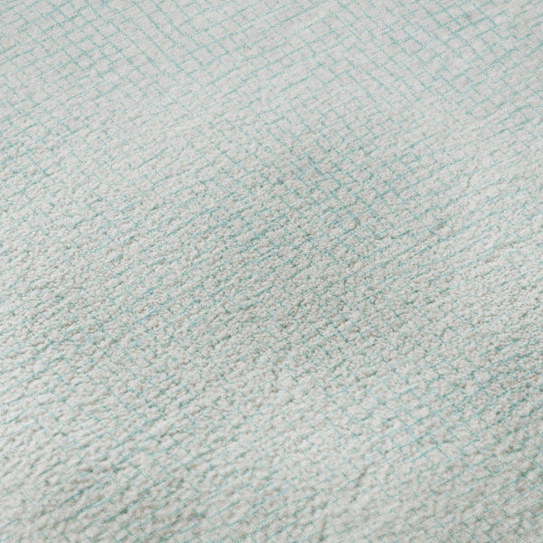 HomeRoots 9' X 12' Sky Blue Geometric Area Rug - Washable, Stain Resistant, UV Protected for Modern Spaces 682930