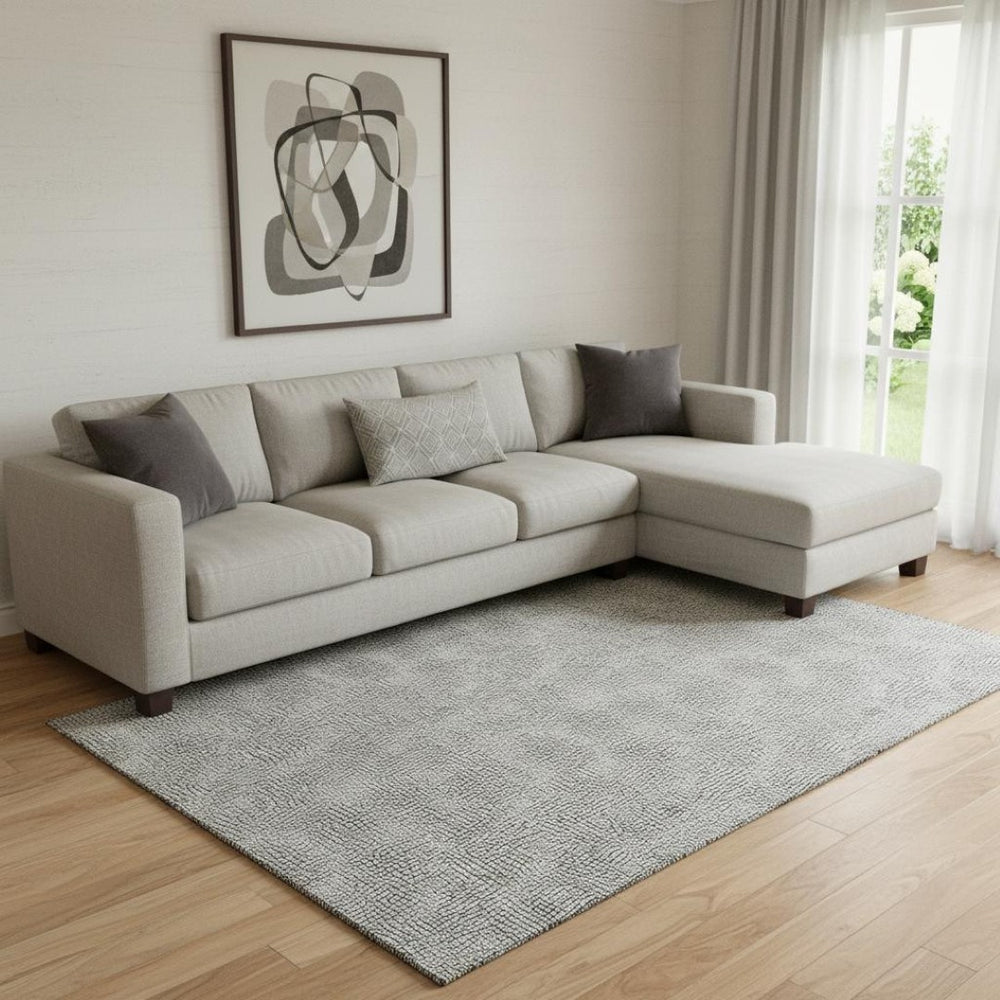 HomeRoots 8' X 10' Modern Washable Geometric Area Rug with UV Protection - Perfect for Homes with Kids & Pets! 682941