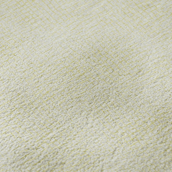 HomeRoots 5' X 8' Yellow and Ivory Geometric Area Rug – Stylish, Washable, UV-Protected for High-Traffic Spaces 682945