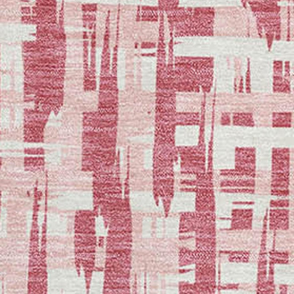 HomeRoots 8' X 10' Blush Pink Ivory Abstract Geometric Washable Area Rug - Stylish & Durable for Family Life 682959