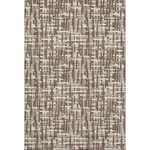 HomeRoots 5' X 8' Abstract Geometric Area Rug in Brown, Beige & Ivory - Washable, UV-Protected & Stain-Resistant 682963