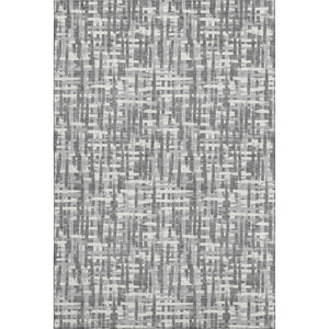 HomeRoots 10' Abstract Geometric Washable Area Rug in Gray, Silver & Ivory with UV Protection for Modern Homes 682991