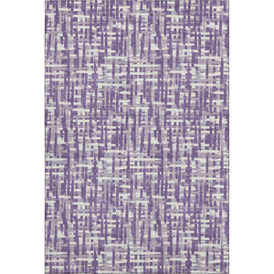 HomeRoots 9' X 12' Stylish Purple, Ivory & Lavender Abstract Geometric Washable Area Rug with UV Protection 682996