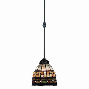 Jewelstone 6'' Wide 1-Light Mini Pendant - Classic Bronze 683-CB Elk Lighting