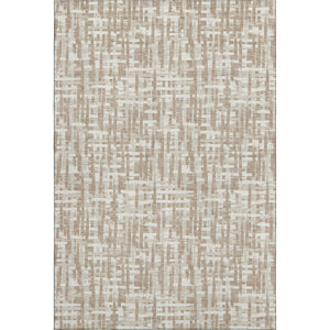 HomeRoots 10' X 14' Tan Beige Ivory Abstract Geometric Area Rug - Durable, Washable, UV Protected for Homes 683009