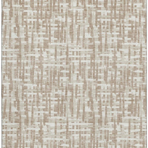 HomeRoots 10' X 14' Tan Beige Ivory Abstract Geometric Area Rug - Durable, Washable, UV Protected for Homes 683009