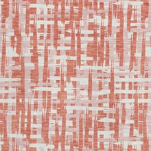 HomeRoots 10' X 14' Coral Ivory Blush Abstract Geometric Area Rug - Durable, Washable, UV Protected Beauty 683045