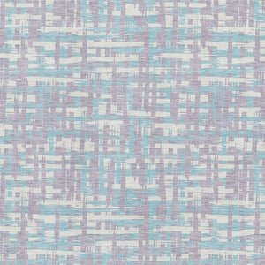 HomeRoots 5' X 8' Stylish Lavender, Ivory & Aqua Geometric Washable Area Rug with UV Protection & Non-Slip Backing 683047