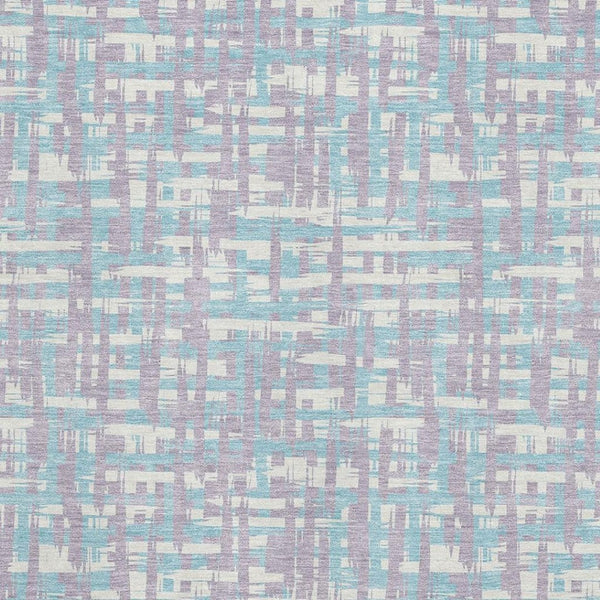 HomeRoots 10' X 14' Stylish Lavender, Ivory & Aqua Abstract Area Rug - Washable, UV Protected & Family-Friendly 683051