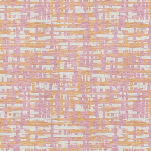 HomeRoots 8' X 10' Pink Ivory Orange Geometric Area Rug - Washable, UV Protected, Stylish & Durable for Homes 683073