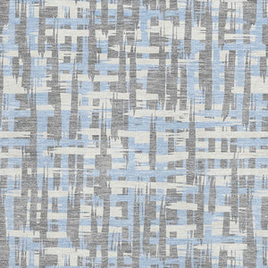 HomeRoots 10' X 14' Washable Area Rug in Silver Sky Blue & Ivory – Durable, Stylish & UV Protected for Homes 683081