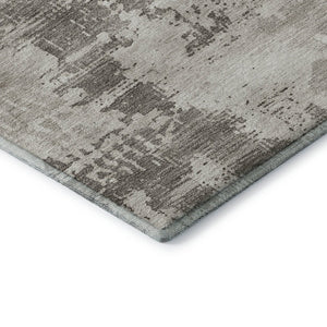 HomeRoots 5' X 8' Beige and Ivory Abstract Washable Area Rug - Stylish, Durable, UV-Protected for All Spaces! 683167