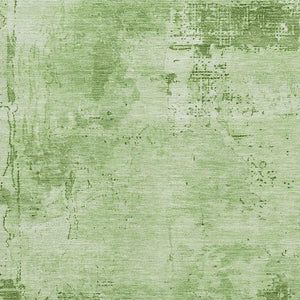 HomeRoots 8' X 10' Green and Beige Abstract Area Rug - Durable, Stain-Resistant, UV-Protected for Easy Care! 683187