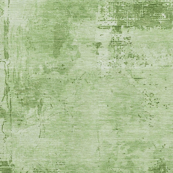 HomeRoots 8' X 10' Green and Beige Abstract Area Rug - Durable, Stain-Resistant, UV-Protected for Easy Care! 683187