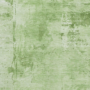 HomeRoots 10' X 14' Washable Area Rug in Green and Beige - Modern Abstract Design with UV Protection & Durability 683189