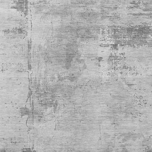 HomeRoots 8' X 10' Stylish Gray and Silver Abstract Area Rug - Washable, Stain Resistant, UV Protected Design 683193