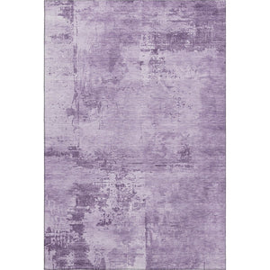 HomeRoots 5' X 8' Abstract Lavender & Lilac Washable Area Rug with UV Protection – Durable, Stain-Resistant Design! 683203