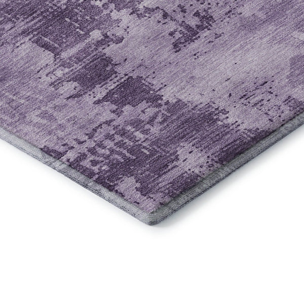 HomeRoots 5' X 8' Abstract Lavender & Lilac Washable Area Rug with UV Protection – Durable, Stain-Resistant Design! 683203