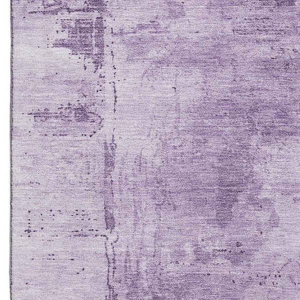 HomeRoots 5' X 8' Abstract Lavender & Lilac Washable Area Rug with UV Protection – Durable, Stain-Resistant Design! 683203