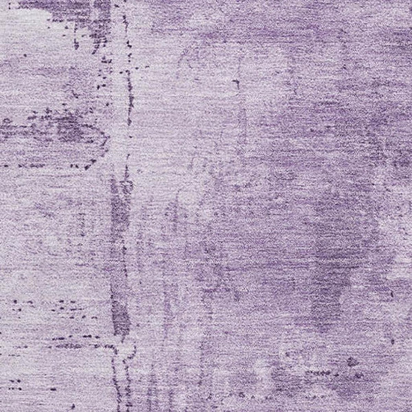 HomeRoots 9' X 12' Abstract Lavender & Lilac Area Rug - Washable, UV-Protected, Stain-Resistant for Modern Spaces 683206