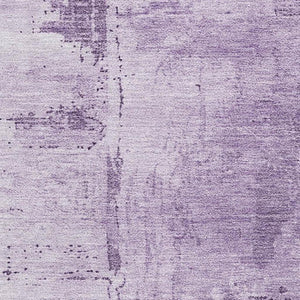 HomeRoots 10' X 14' Abstract Lavender Lilac Area Rug - Washable, UV Protected, Pet & Kid Friendly Design 683207
