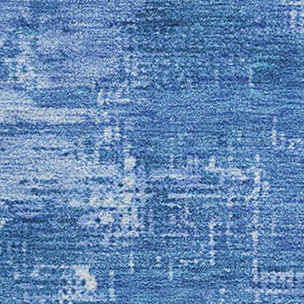 HomeRoots 8' X 10' Navy Blue & Sky Blue Abstract Washable Area Rug – Durable, UV-Protected for Busy Homes! 683211