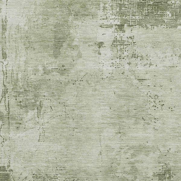 HomeRoots 8' X 10' Olive Green & Fern Green Abstract Area Rug - Washable, UV Protected, Pet Friendly Decor 683217