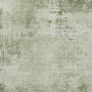 HomeRoots 10' X 14' Stylish Olive & Fern Green Abstract Washable Area Rug with UV Protection for Easy Care 683219