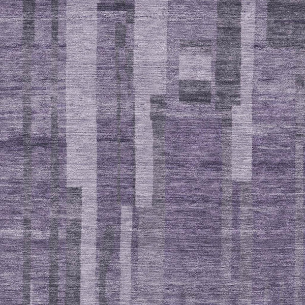 HomeRoots 9' X 12' Purple And Lilac Striped Washable Area Rug - Durable, Stain-Resistant, UV Protected Design! 683290